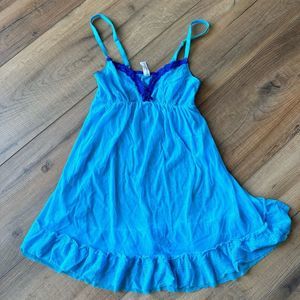 SOLD Cosabella Amore Lingerie Dress Small Blue Women's Chemise Sleepwear